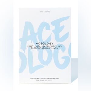 NWT ACEOLOGY MULTI-VITAMIN BRIGHTENING BIODEGRADABLE MASK